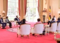 President Museveni meeting a group from Emirates Airlines on Tourism trip to Uganda - 04